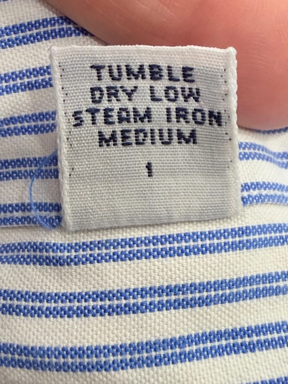 Polo Ralph Lauren Lowell Dress Shirt Mens 18 32/33 Blue Stripe 100% Cotton
